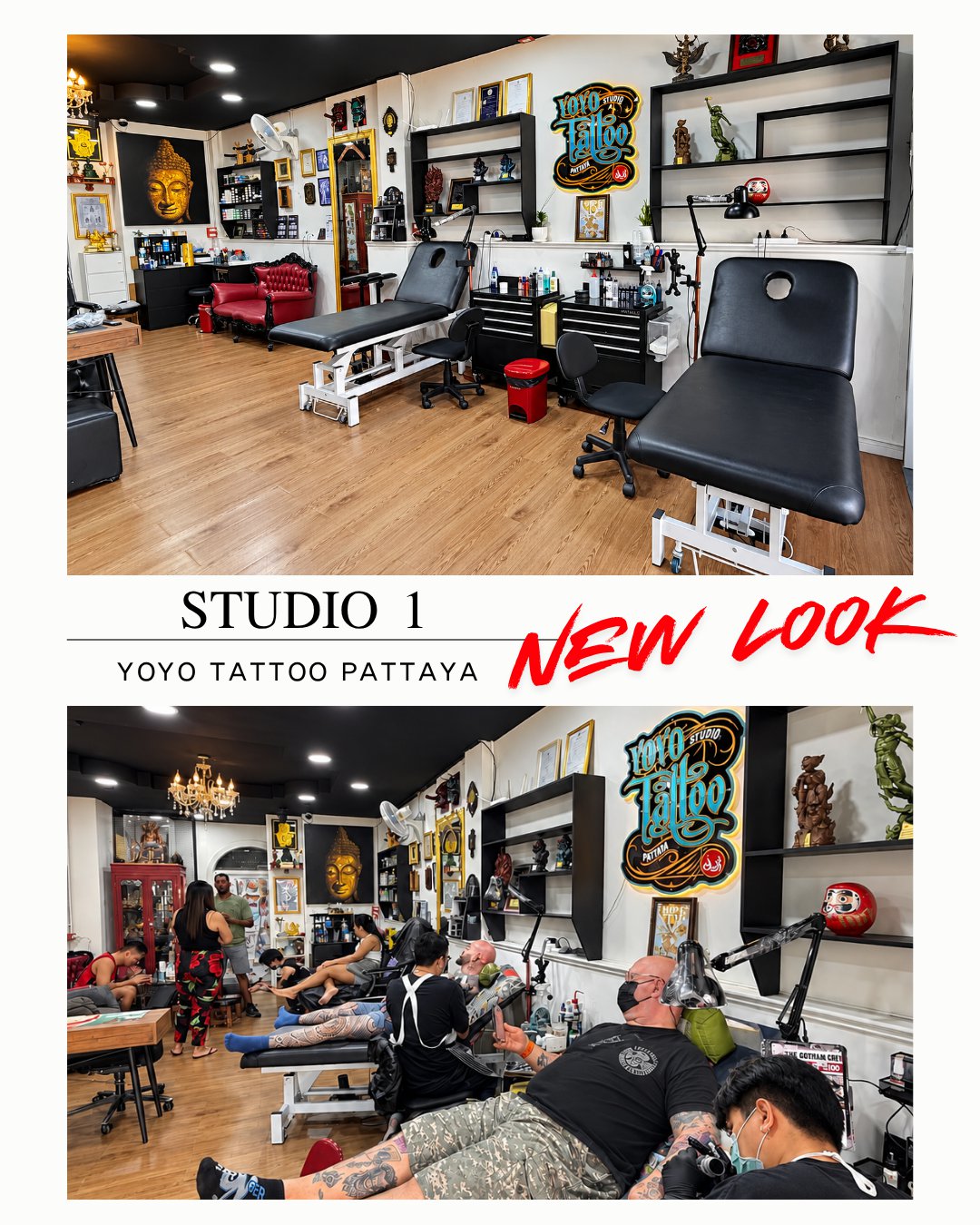 บรรยากาศลูกค้าที่ YoYo Tattoo Pattaya 1